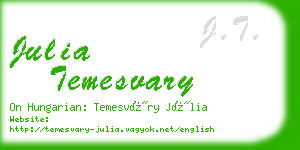 julia temesvary business card